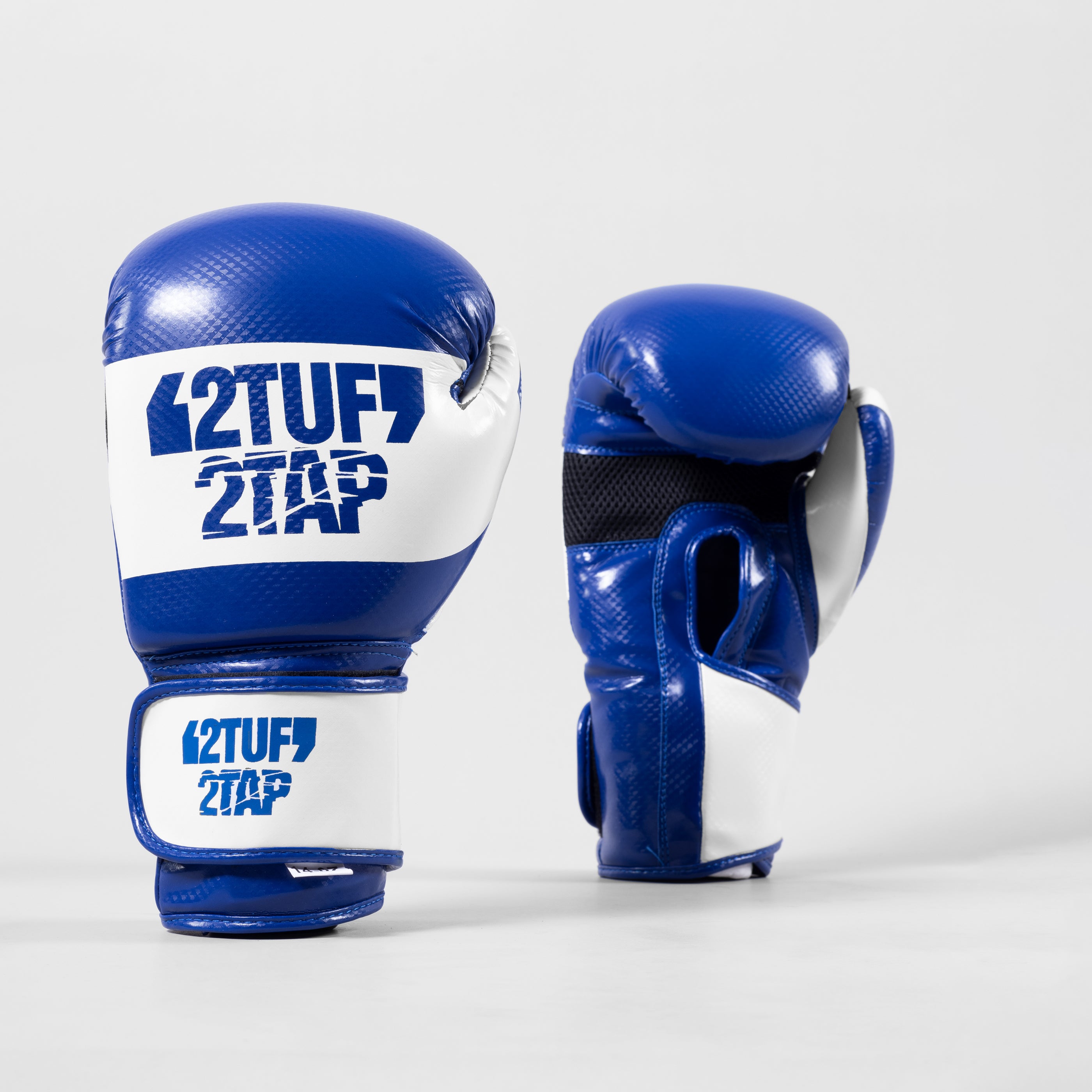 'Resolve' Boxing Gloves - Blue/White 2TUF2TAP