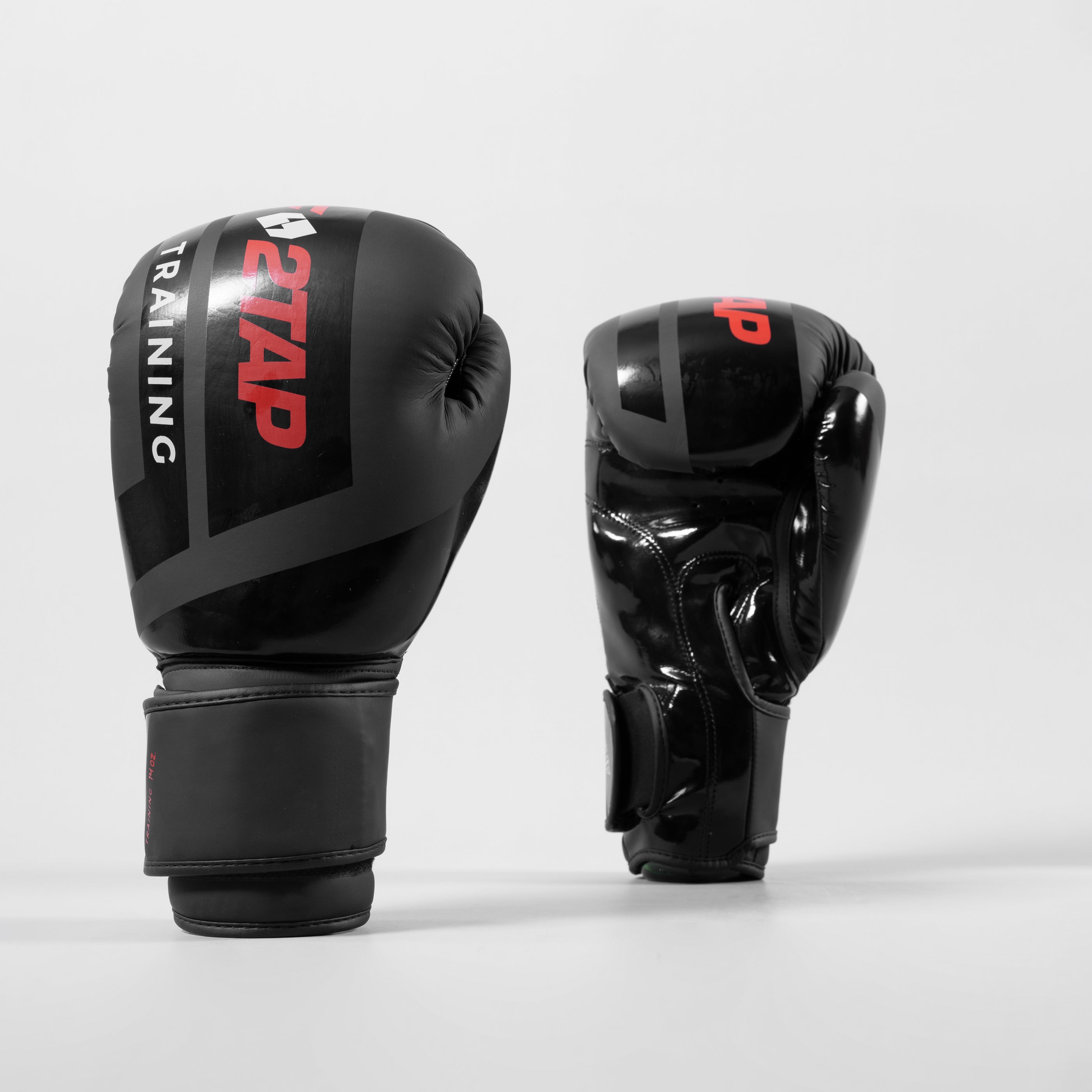 'Sting' Boxing Gloves - Black/Red 2TUF2TAP
