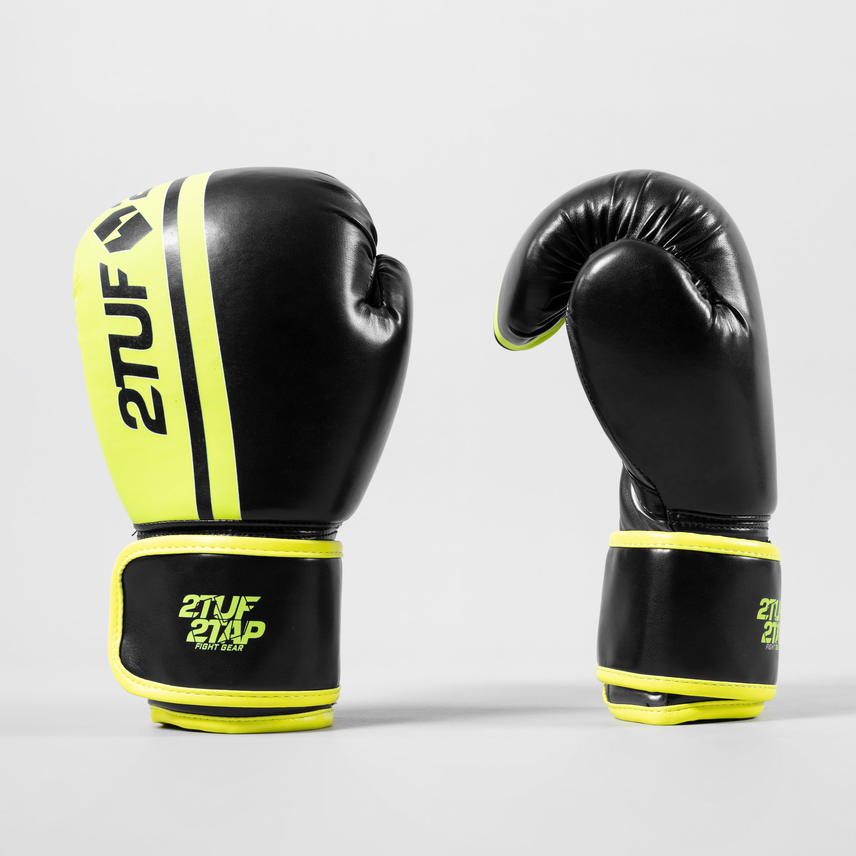 'Hit' Boxing Gloves - Black/Yellow 2TUF2TAP