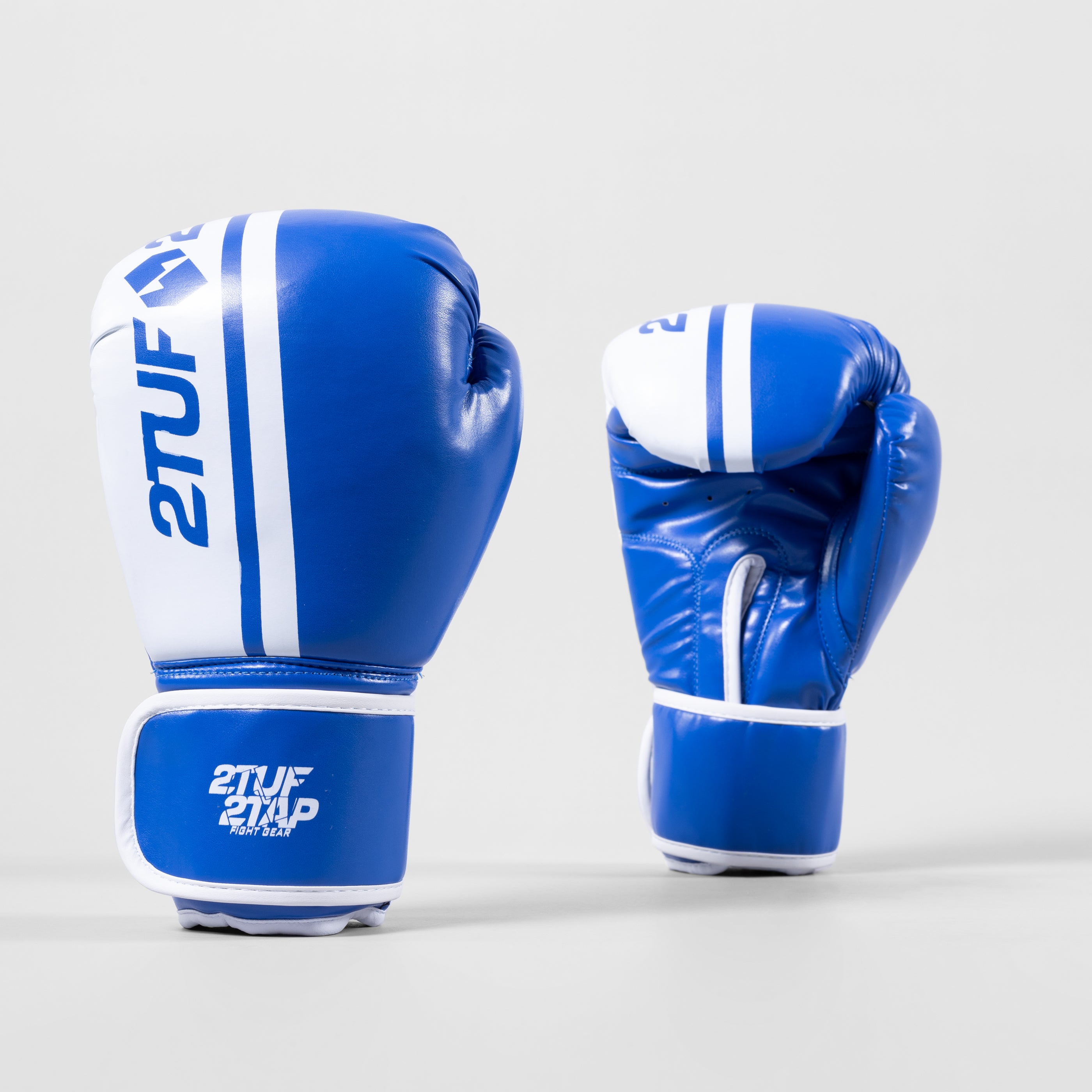 'Hit' Boxing Gloves - Blue/White 2TUF2TAP