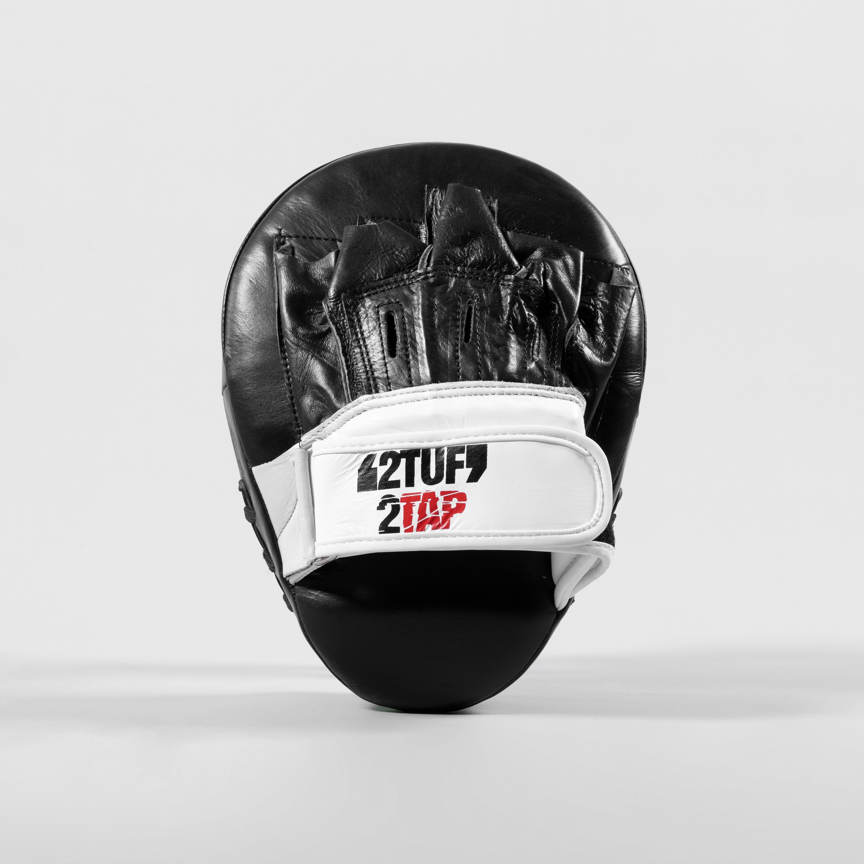 'Fracture' Focus Mitts - Genuine Leather - Black/White-Red 2TUF2TAP