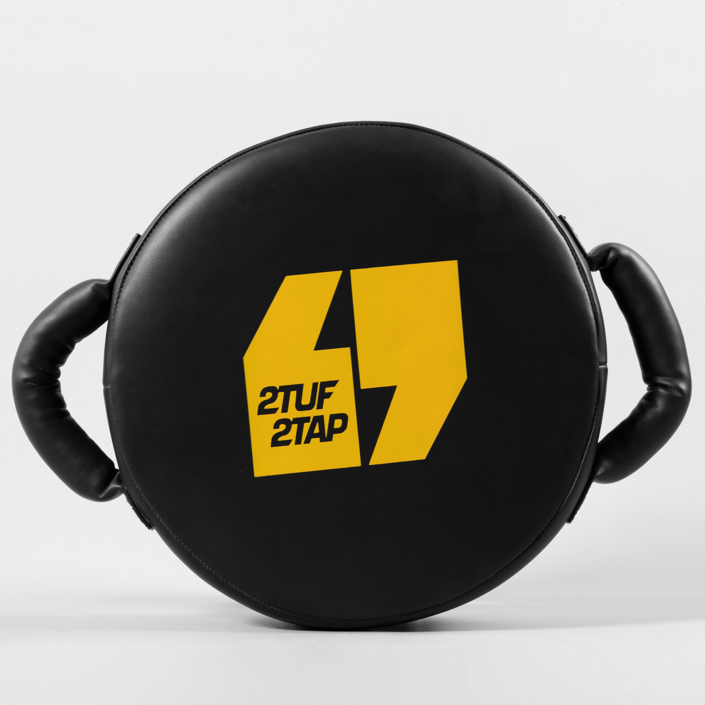 'Slash' Boxing Pad - Round - Black/Yellow 2TUF2TAP