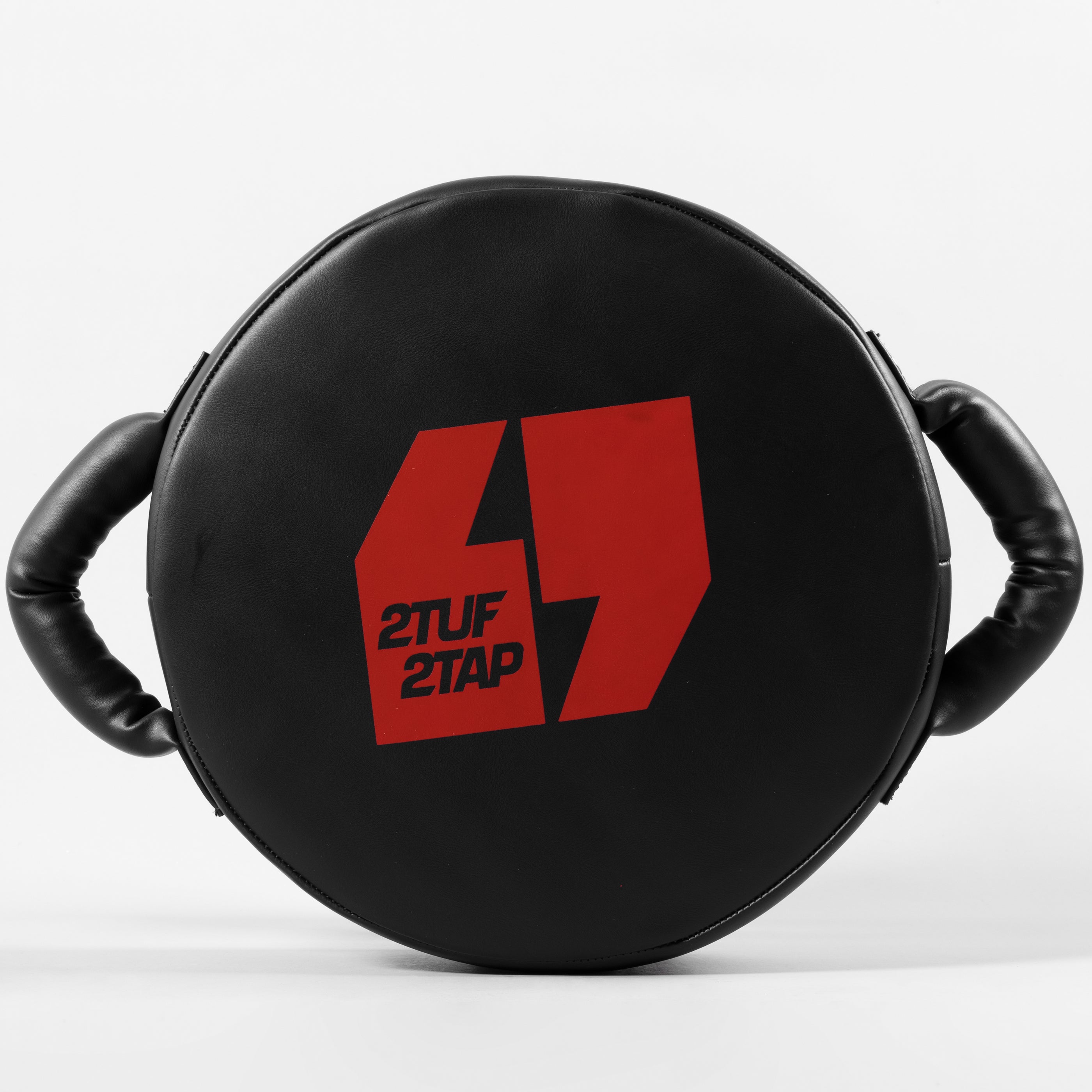 'Slash' Boxing Pad - Round - Black/Red 2TUF2TAP