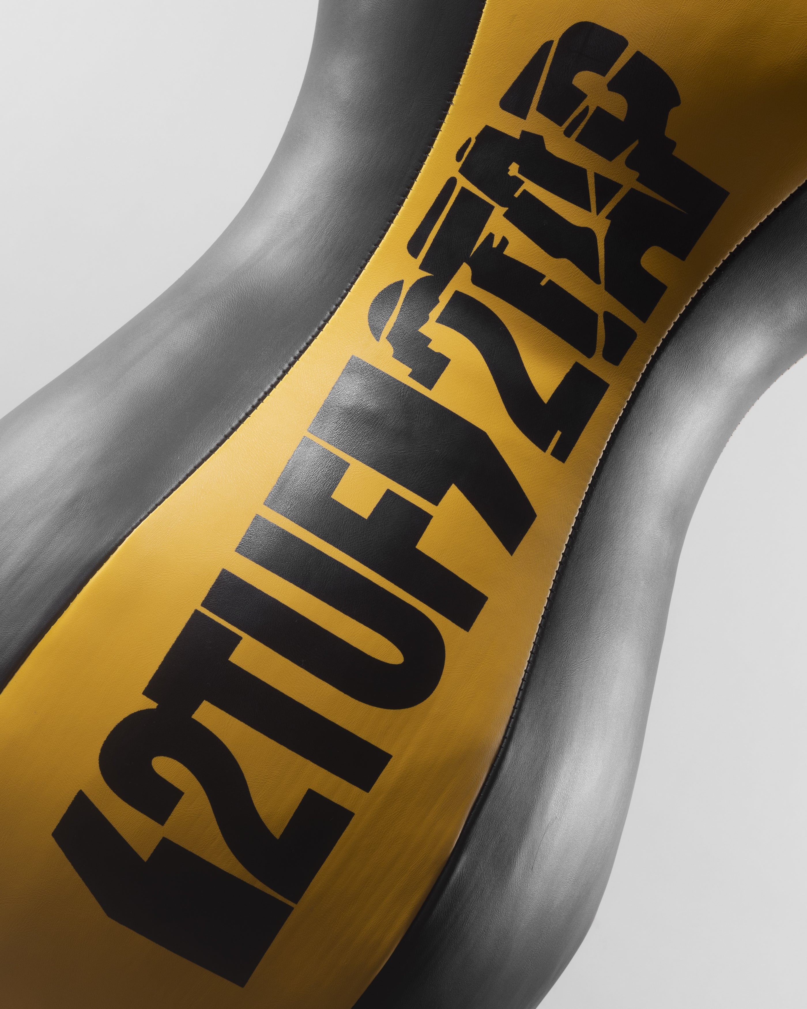 'Fracture' Angle Punching Bag - Yellow/Black 2TUF2TAP