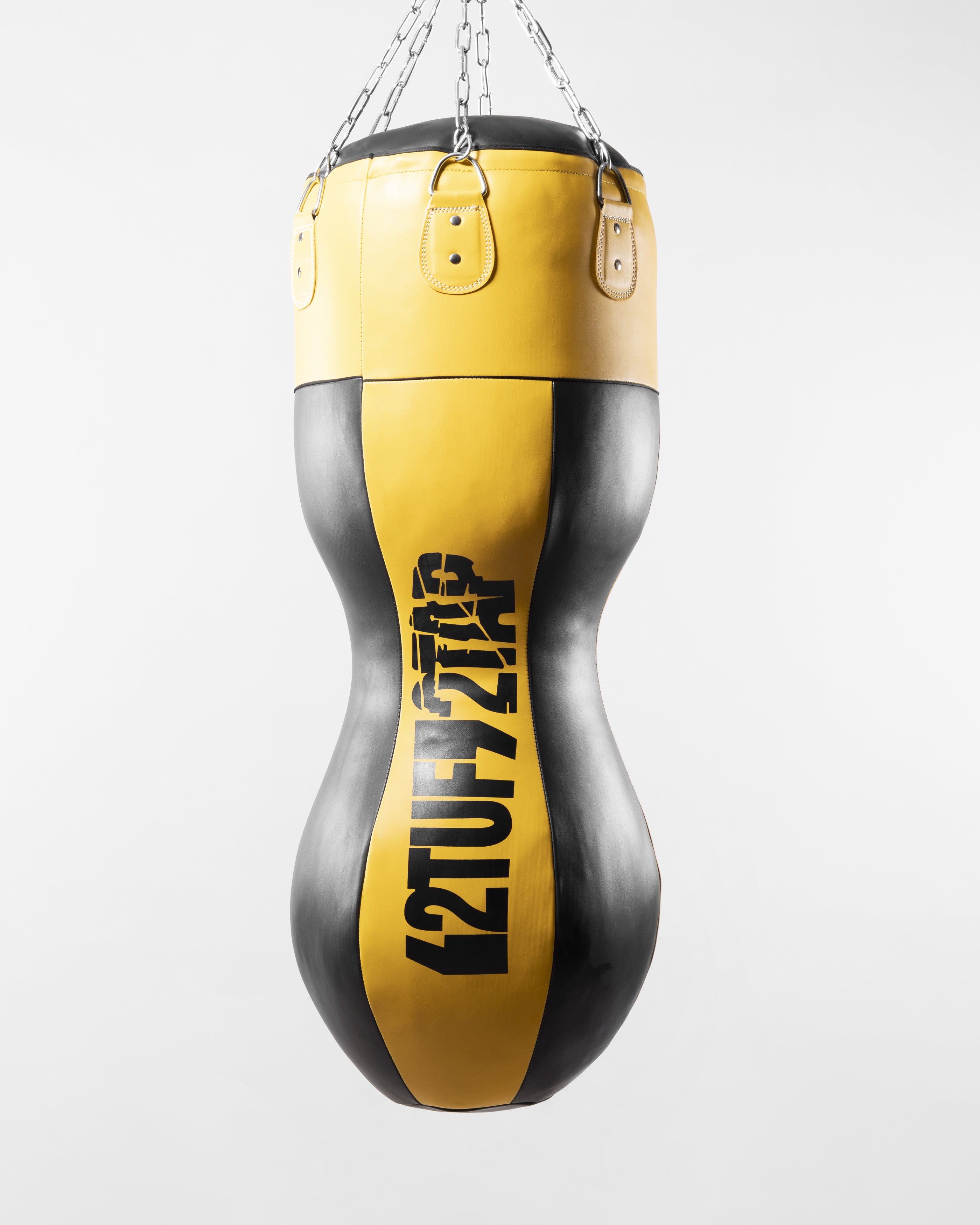 'Fracture' Angle Punching Bag - Yellow/Black 2TUF2TAP