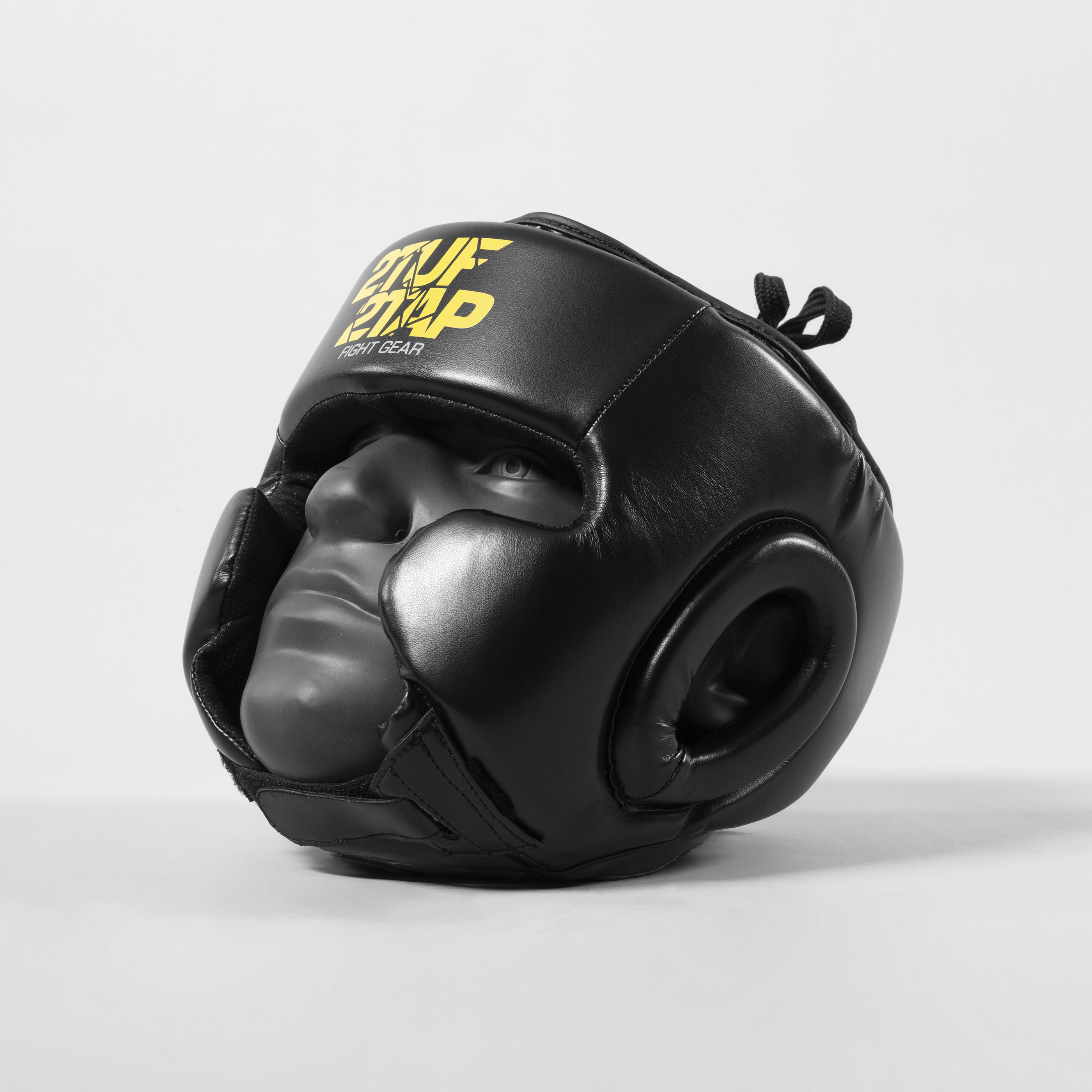 'Vintage' Headguard - Black/Black 2TUF2TAP