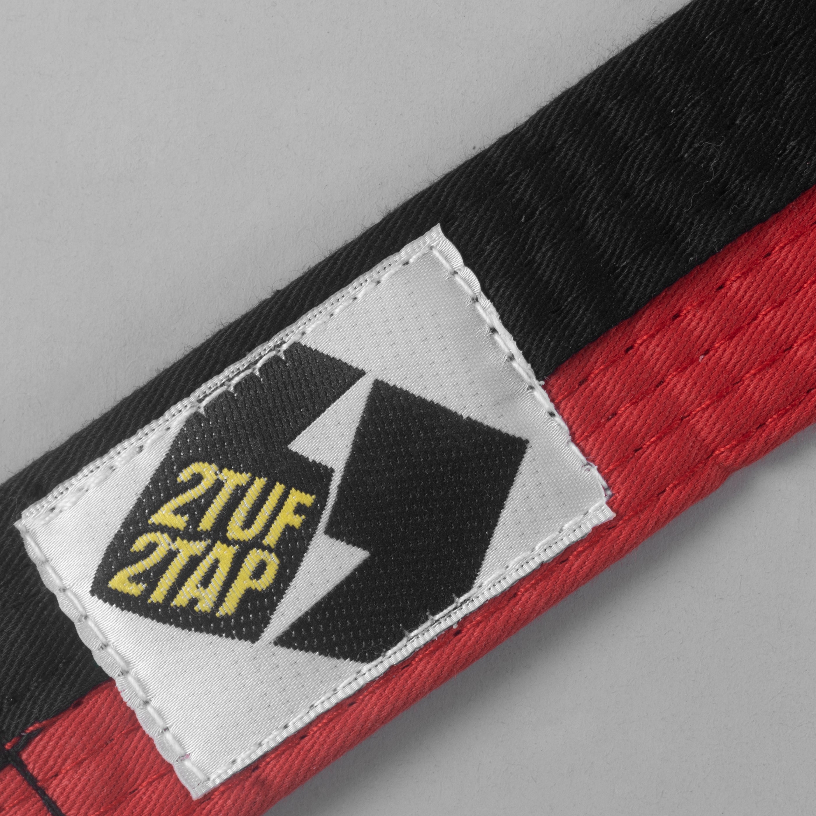 'Rival' Martial Arts Belt | Black - Red 2TUF2TAP