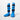 'Anzen' Karate Shin Instep Guards - Blue/Black 2TUF2TAP