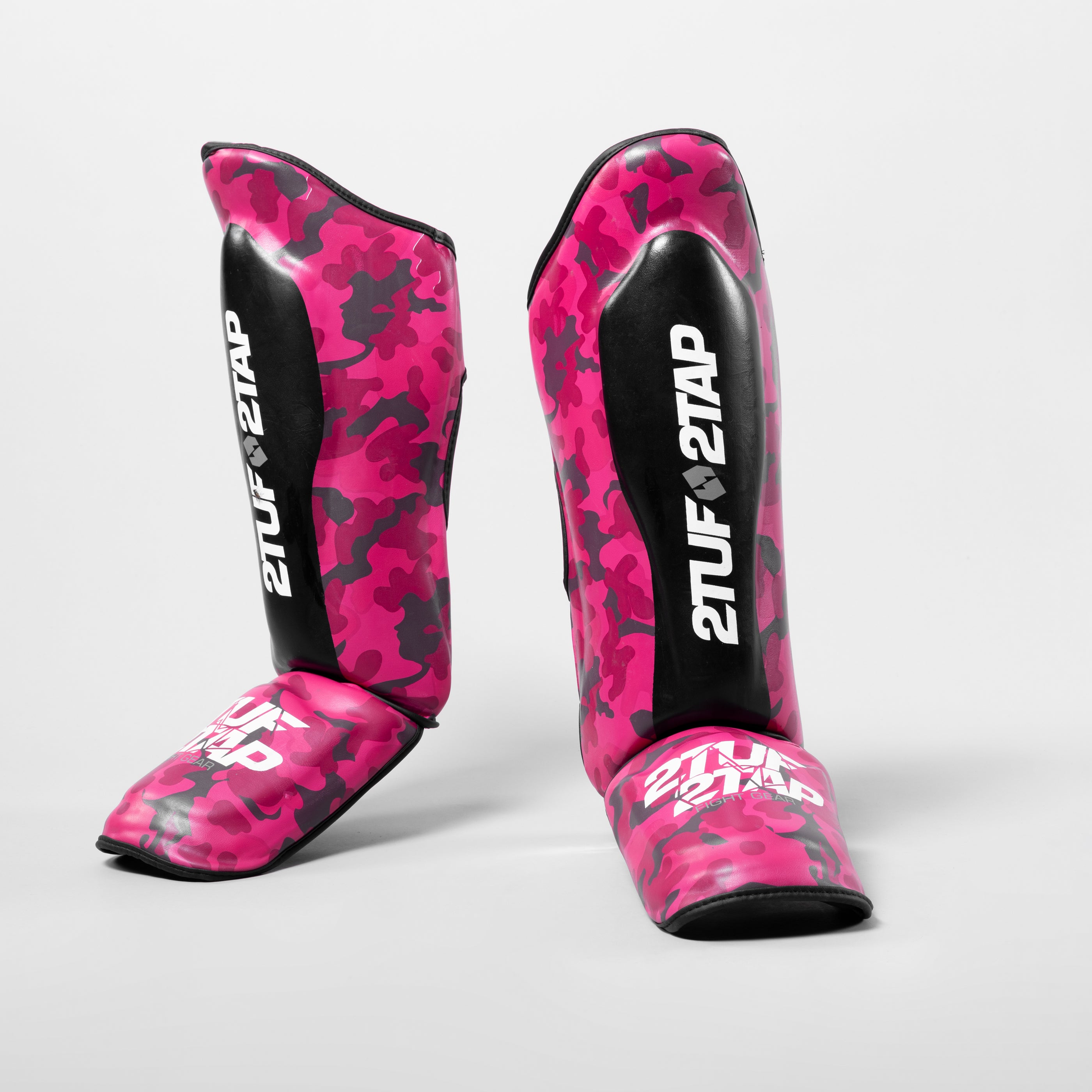 'Camo Elite' Shin Instep Guards - Pink/Black 2TUF2TAP